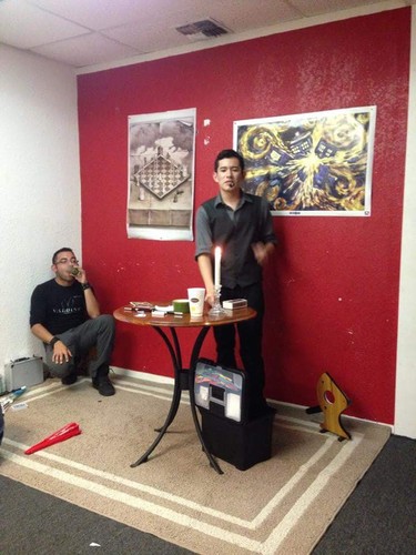 Performance at a local venue while in high school.